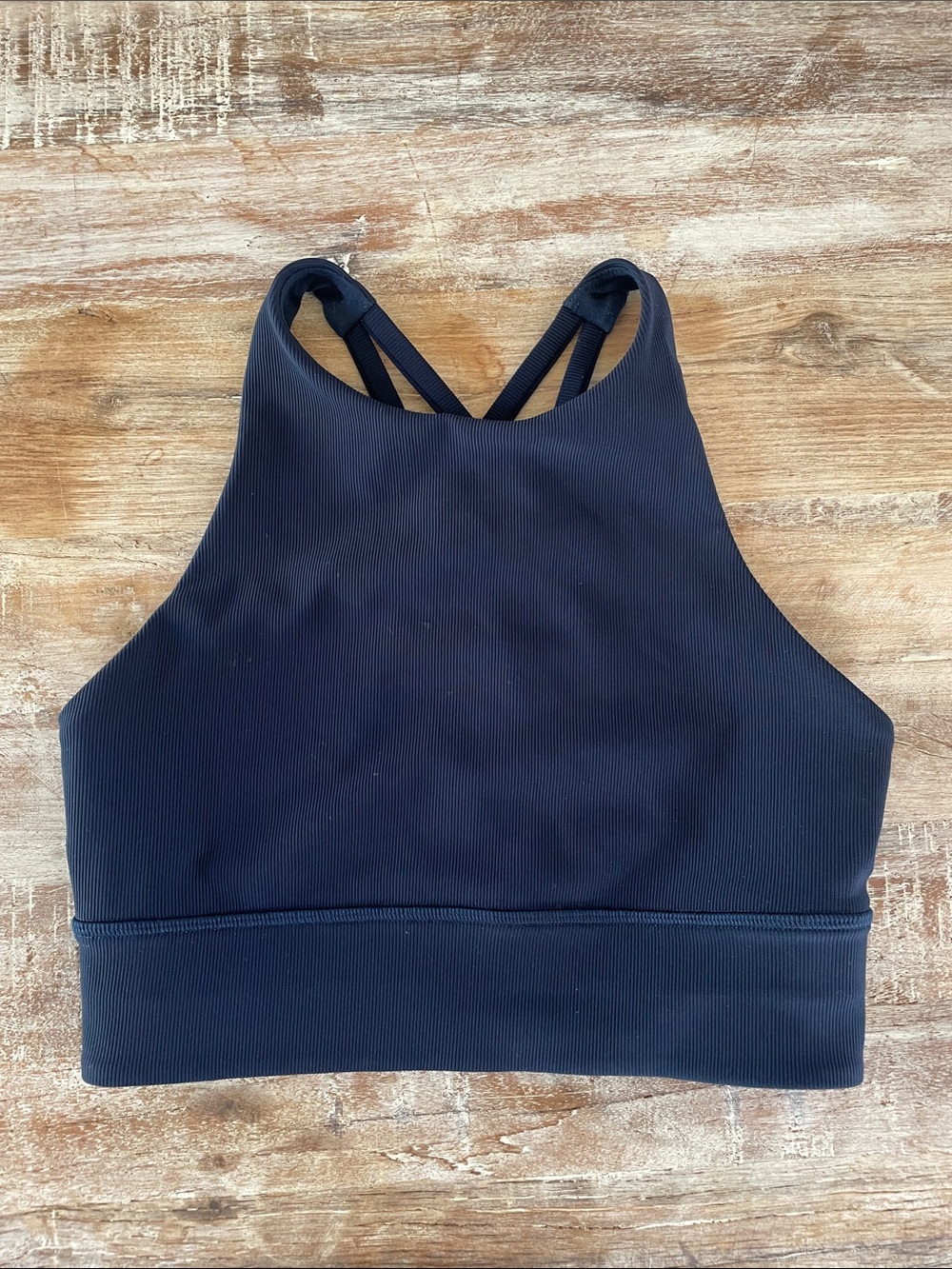 Lululemon Energy Bra High Neck Long Line Rib